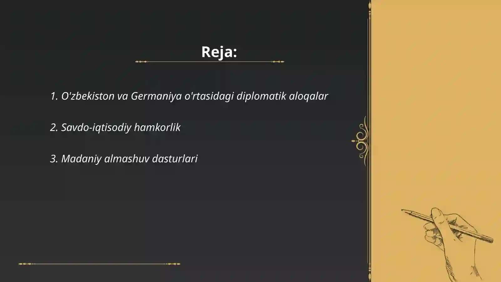 Oʻzbekiston va Germaniya munosabatlari 2