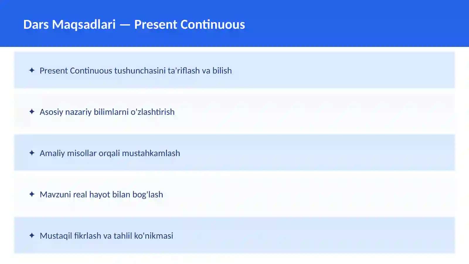Present Simple 2