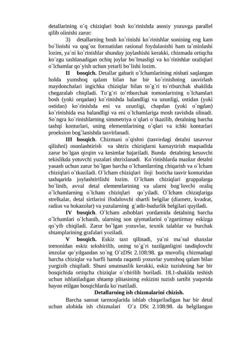 Detallarning eskizlarini tuzish 2