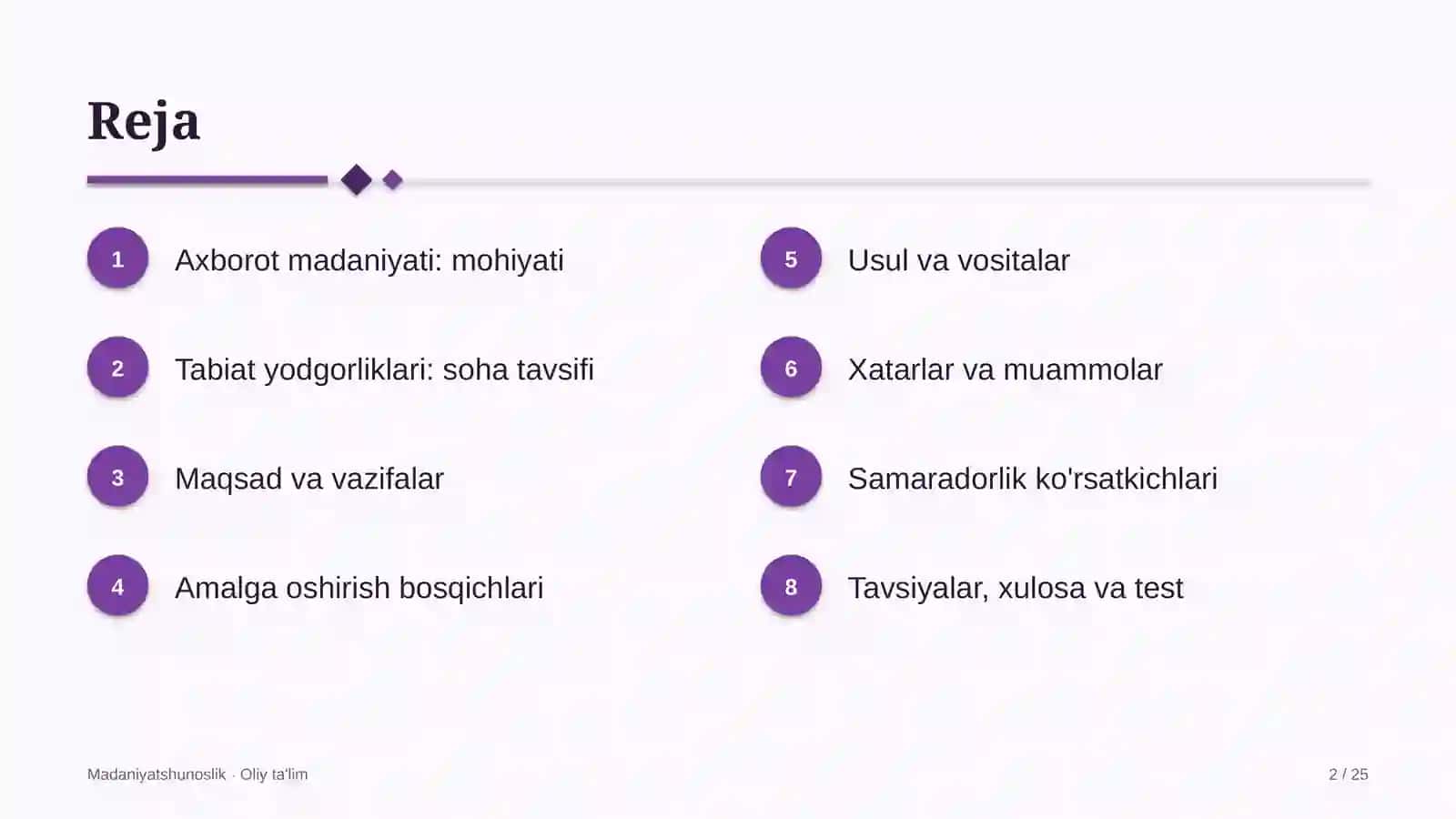 Tabiat yodgorliklarida axborot madaniyati 2