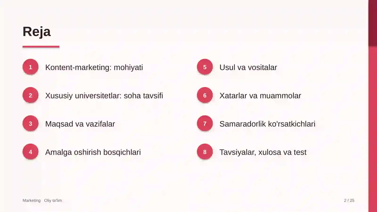 Xususiy universitetlarda kontent-marketing 2