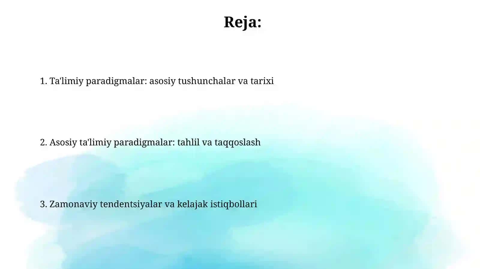 Ta'limparadigmalari 2