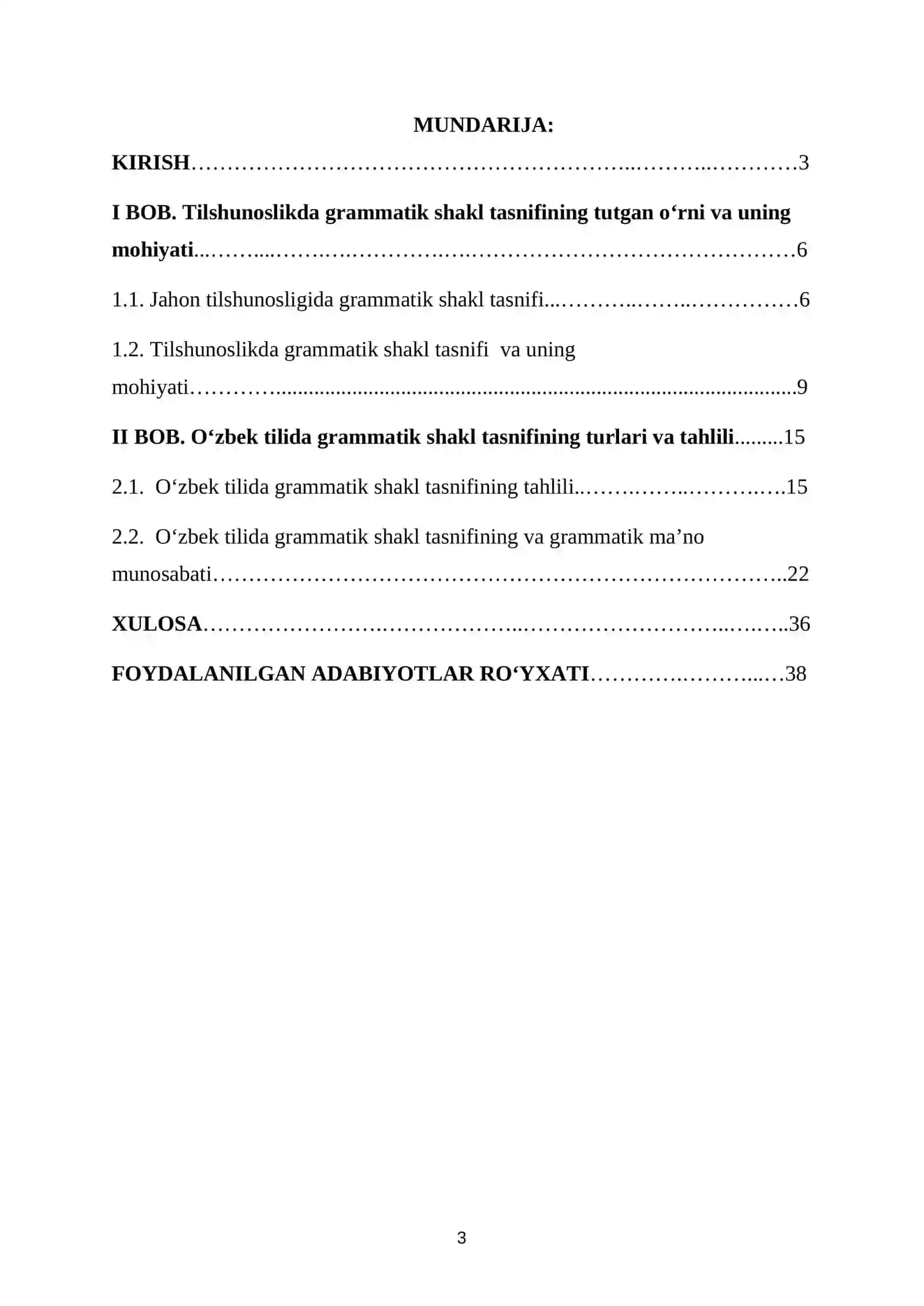 O'zbek tilida grammatik shakl tasnifi 2