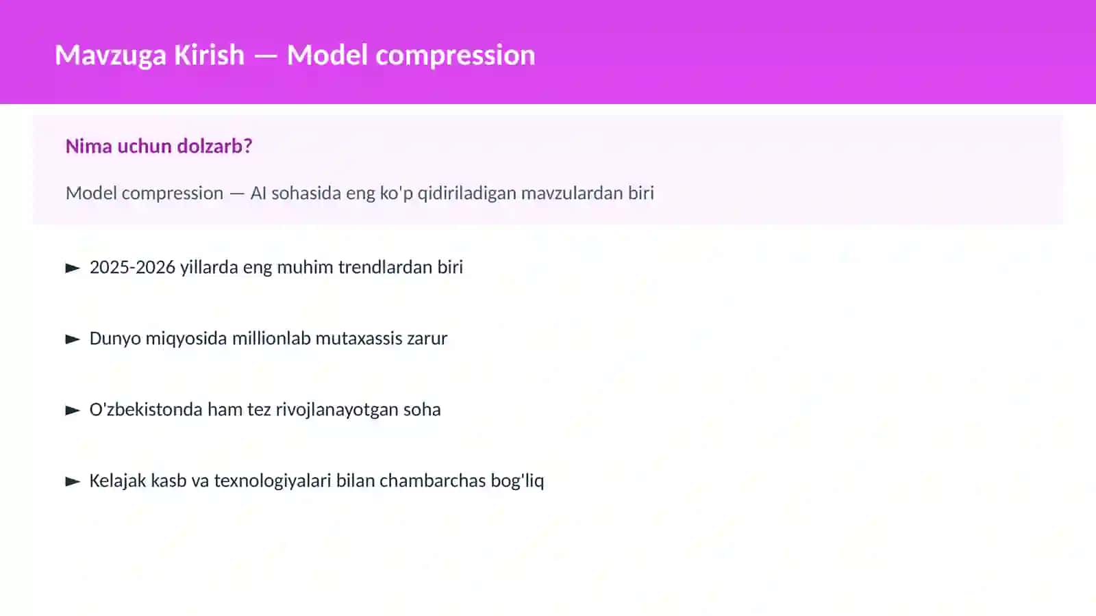 Model compression 2