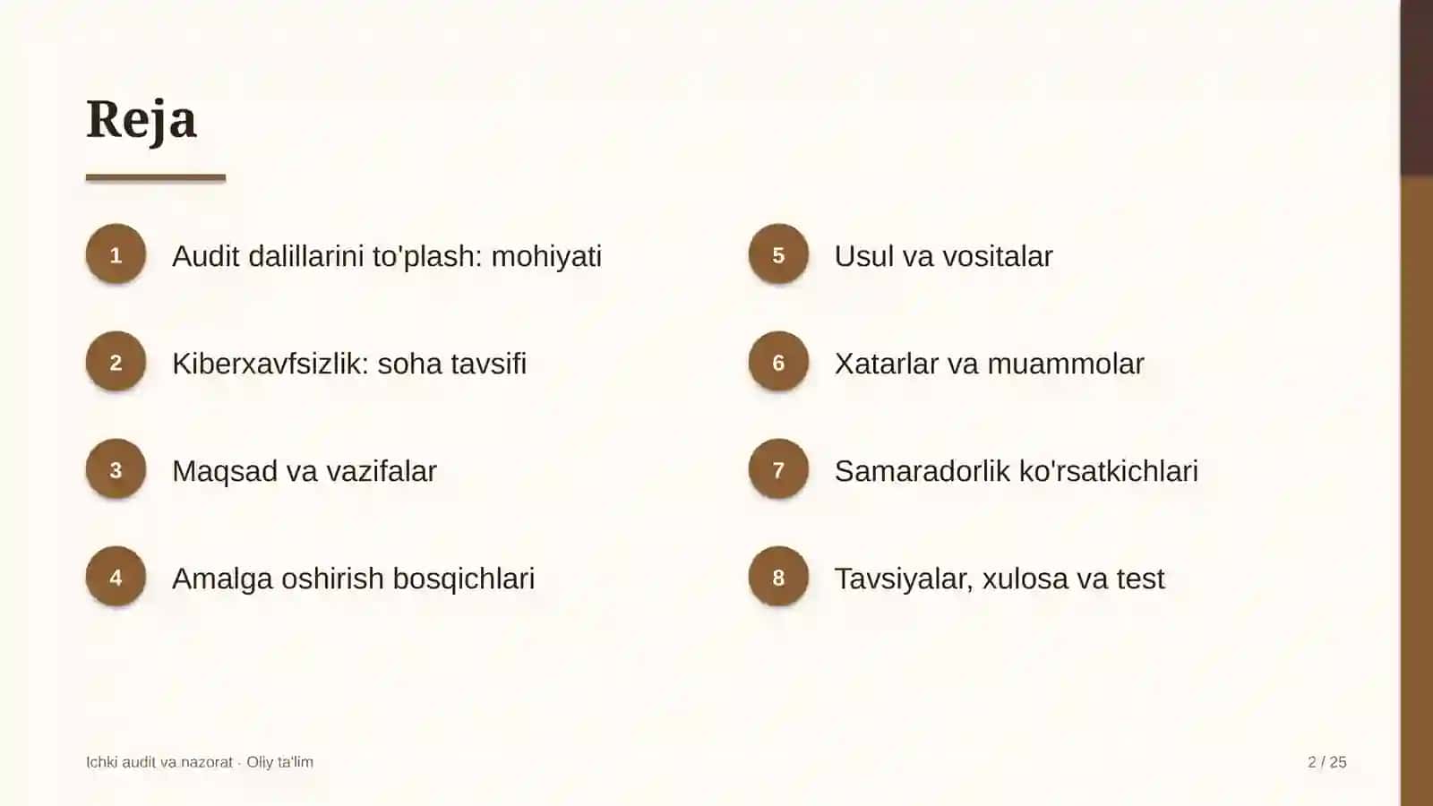 Kiberxavfsizlik sohasida audit dalillarini to'plash 2