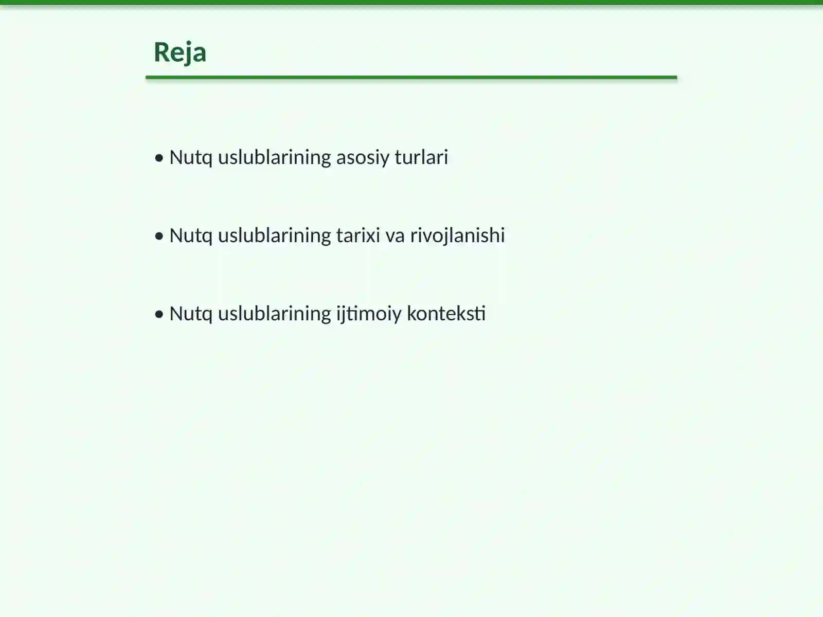 Nutq uslublarining qiyosiy tafsifi 2