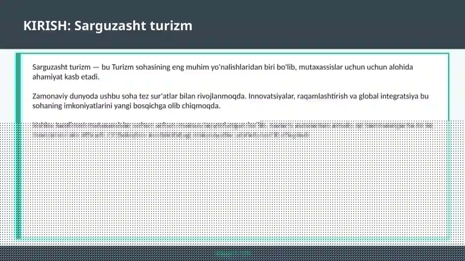 Sarguzasht turizm 2