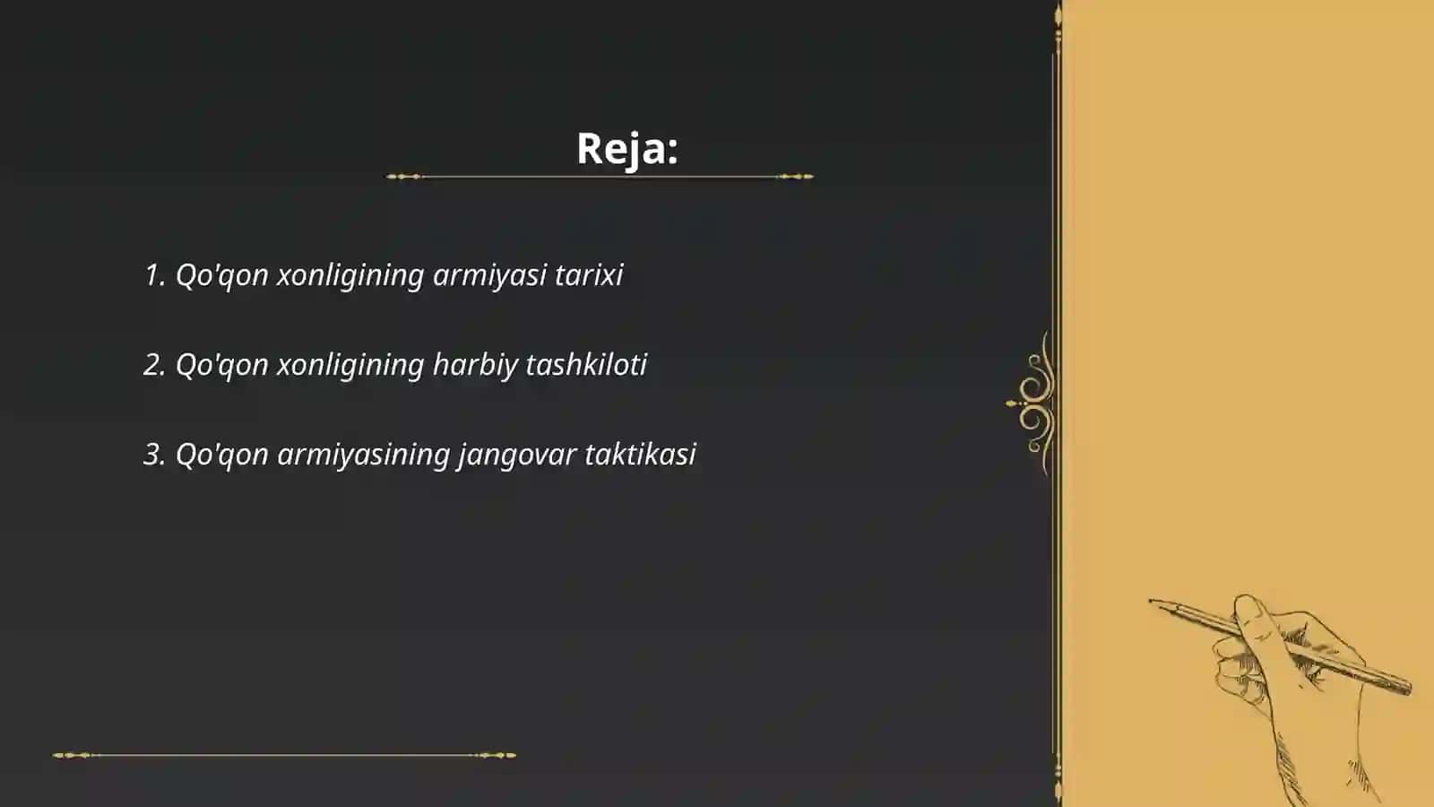 Qo'qon xonligining armiyasi va uning tuzilishi 2