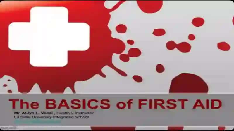A first aid manual. Describe and provide visual aids 2