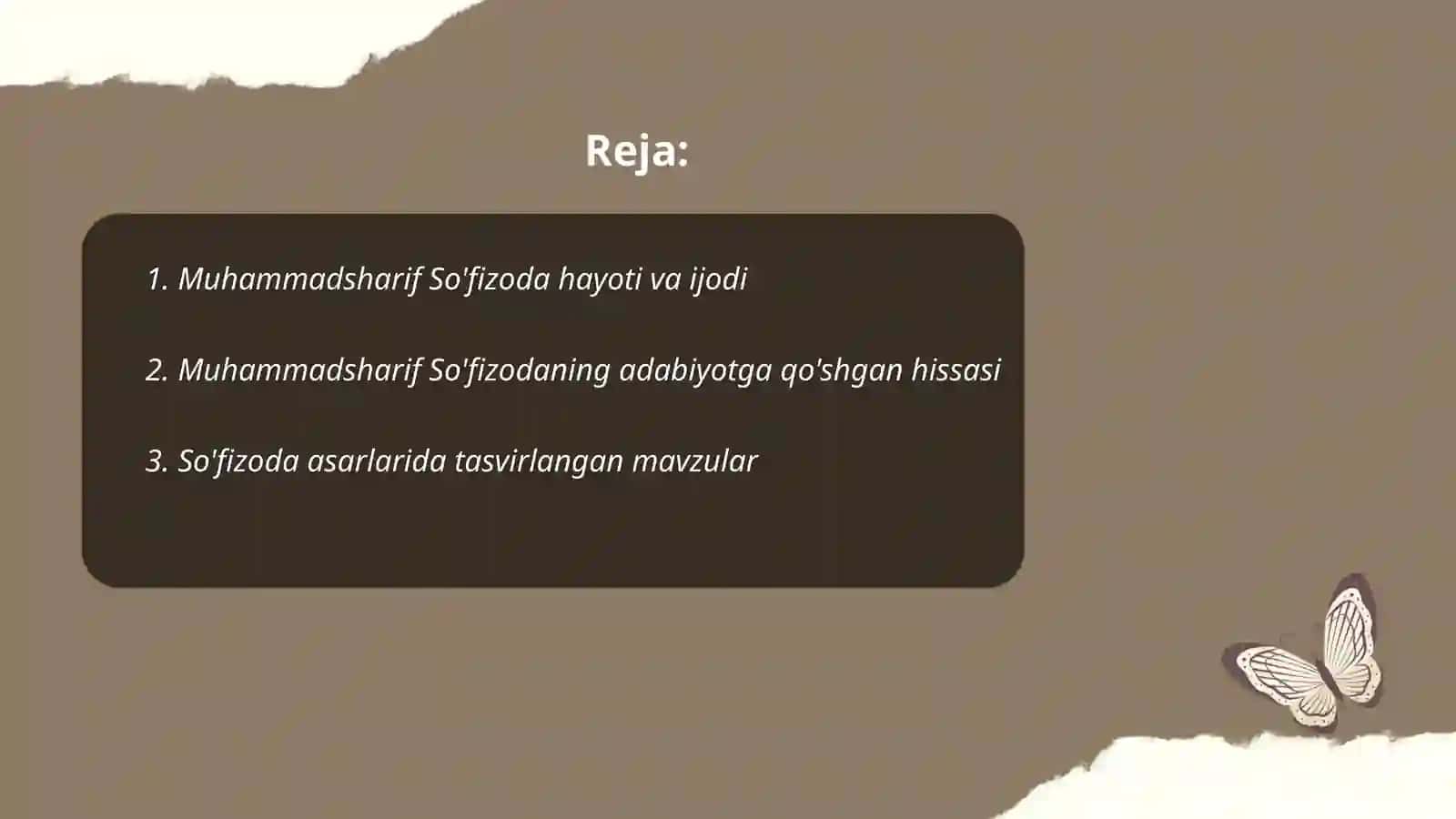 Muhammadsharif So'fizoda ijodining o'rganilishi 2