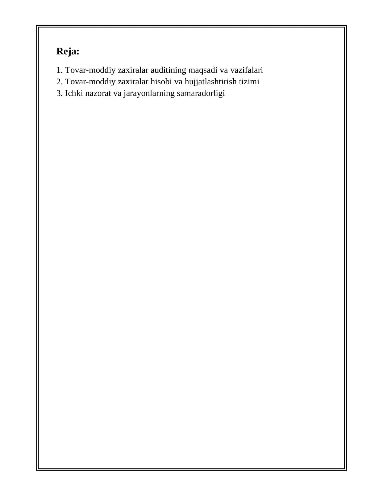 TOVAR-MODDIY ZAXIRALAR AUDITI 2