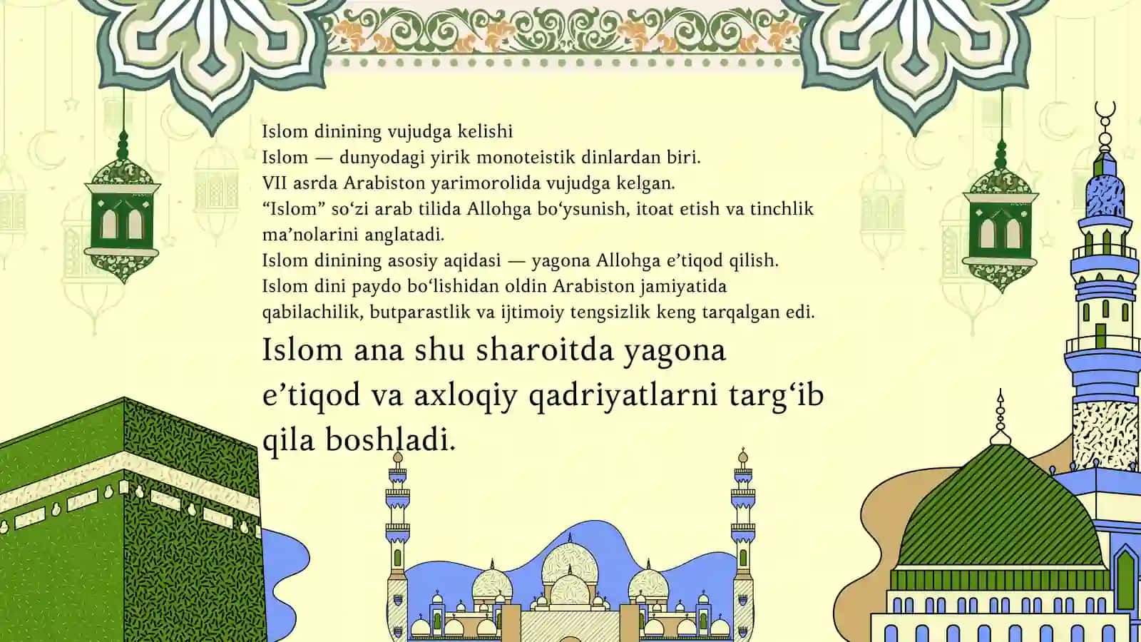 Islom dini tarixi 2