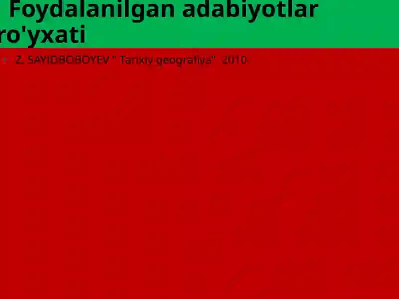 Tarixiy geografiya 2