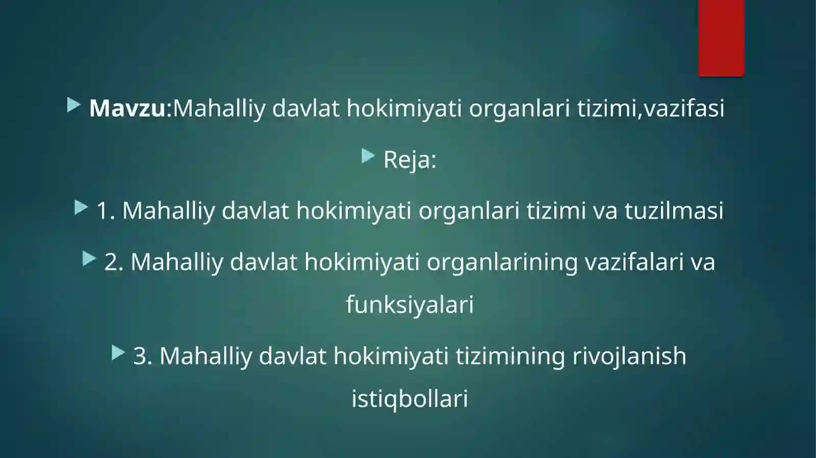 Mahalliy davlat hokimiyati organlari tizimi va vazifasi 2