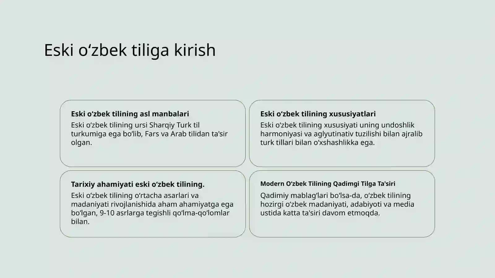 Eski oʻzbek tilida ot soʻz turkumi 2