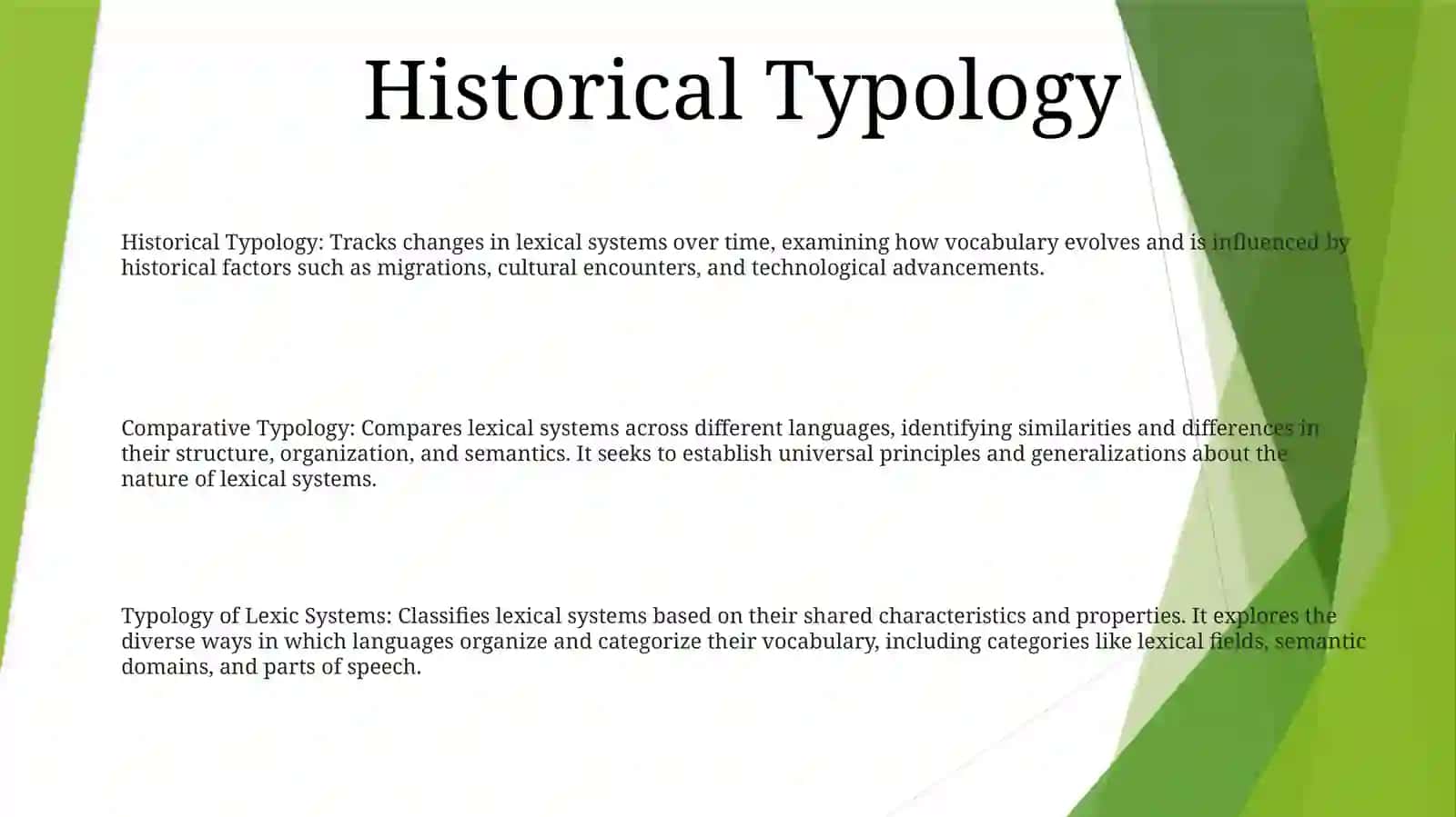 Comparative Typology Of The Lexic Systems 2