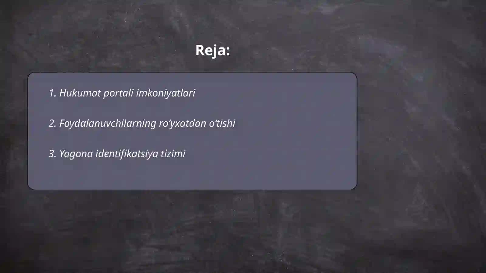 Hukumat portali imkoniyatlari 2