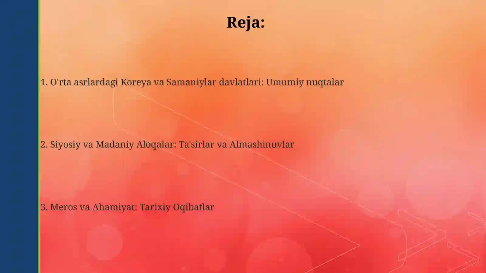 Koreya oʻrta asrlarda va somoniylar 2