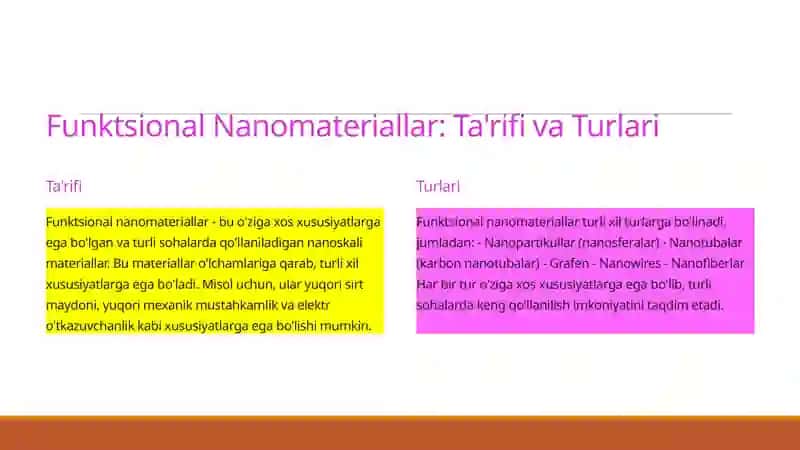 Funktsional Nanomateriallar 2