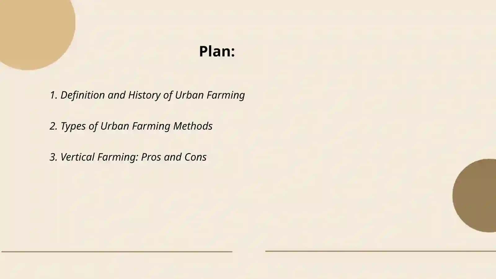 Urban farming: a solution to food security? 2