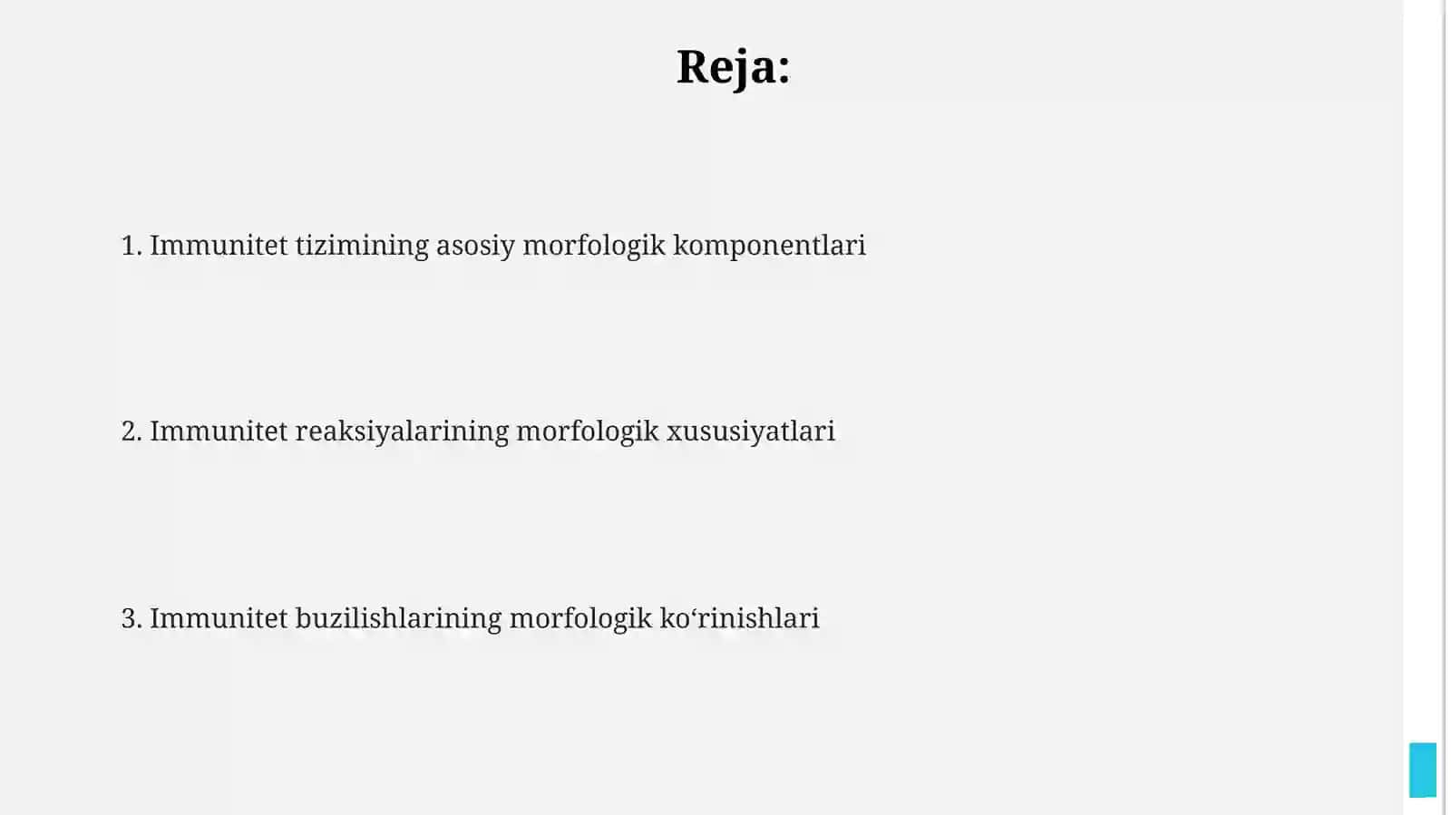 Immun himoya reaksiyalarining morfologil asoslari. 2