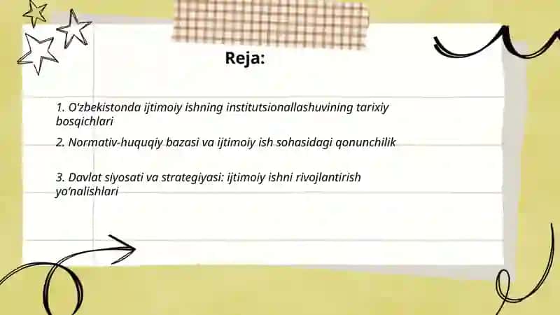 Oʻzbekistonda ijtimoiy ishning institutsionallashuvi 2