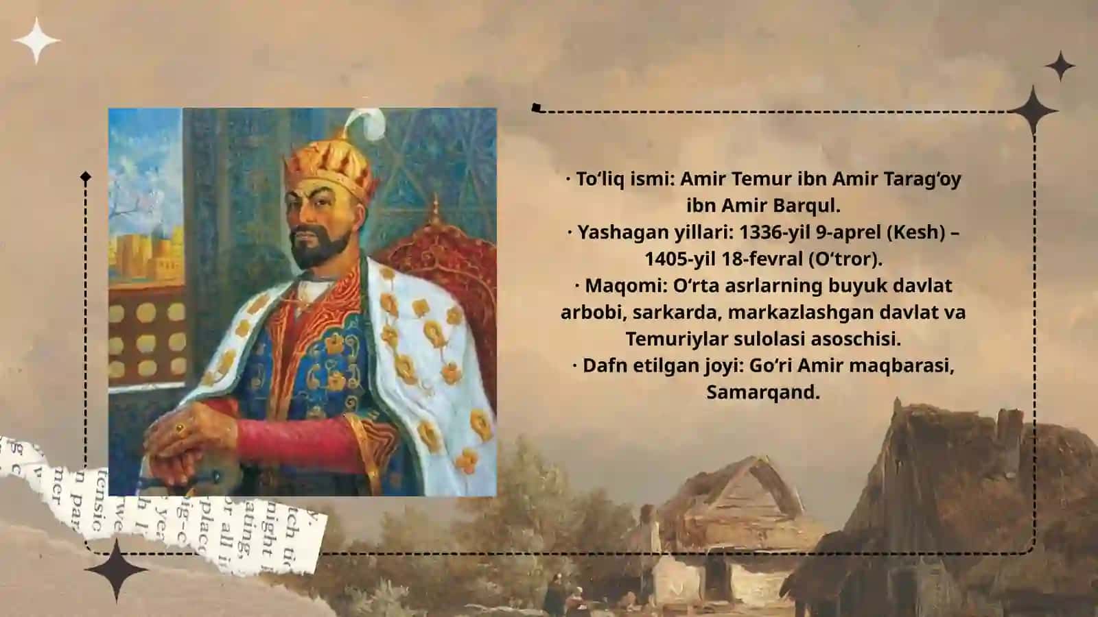 AMIR TEMUR — BUYUK SARKARDA VA DAVLAT ARBOBI 2