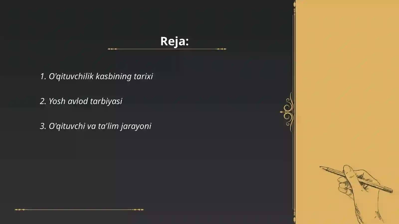 O'qituvchilik kasbining tarixi 2