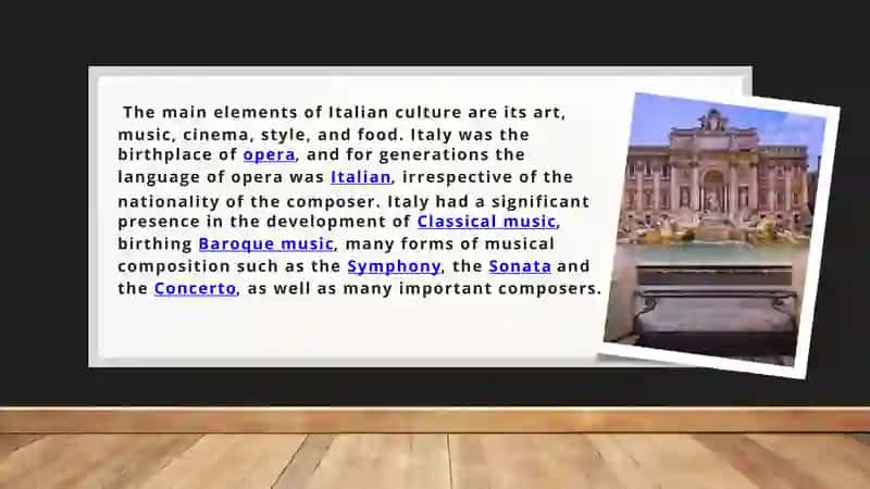 THE CULTURE OF ITALY 2