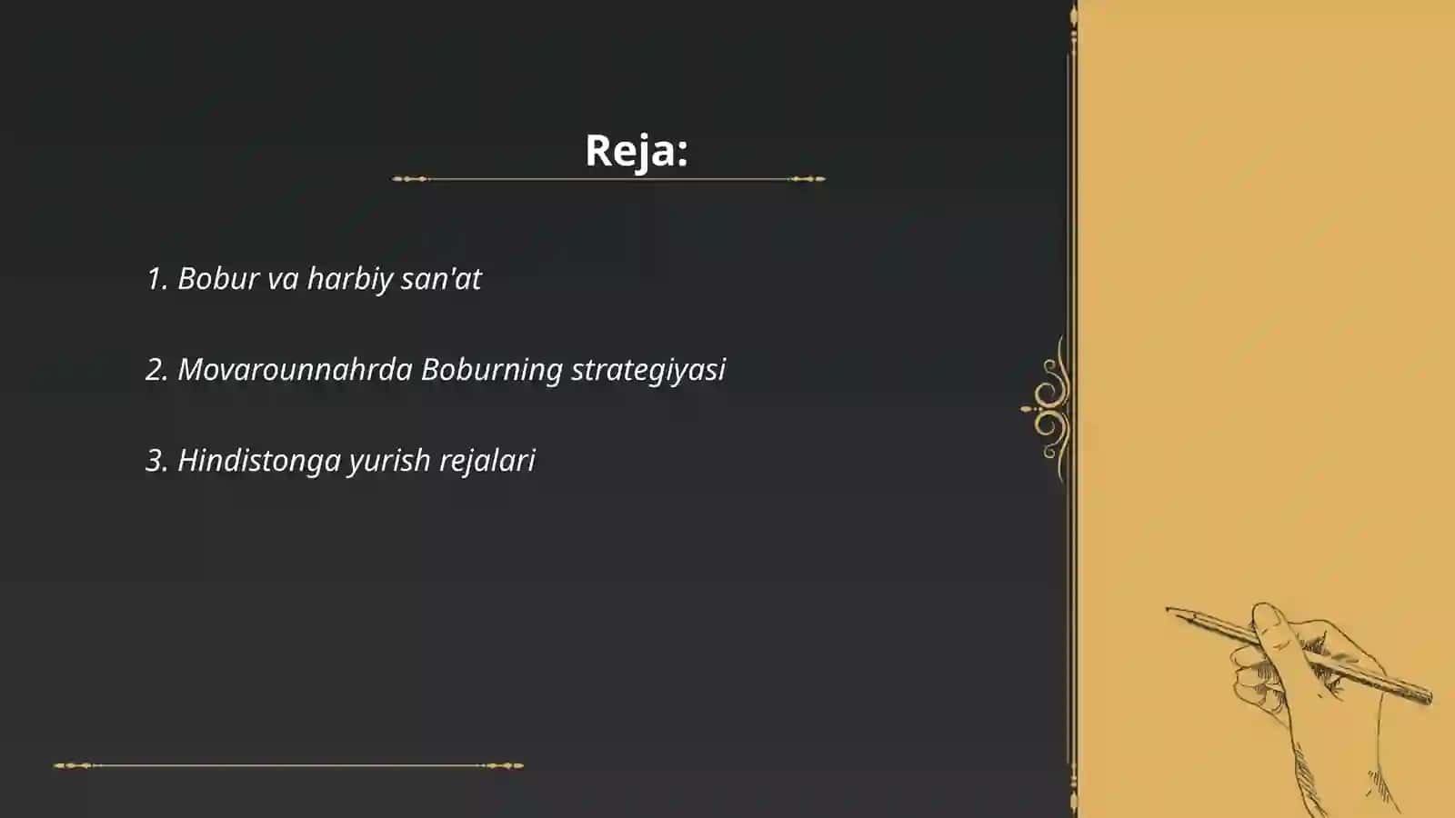 Zahiriddin Muhammad Bobur strategiyalari 2
