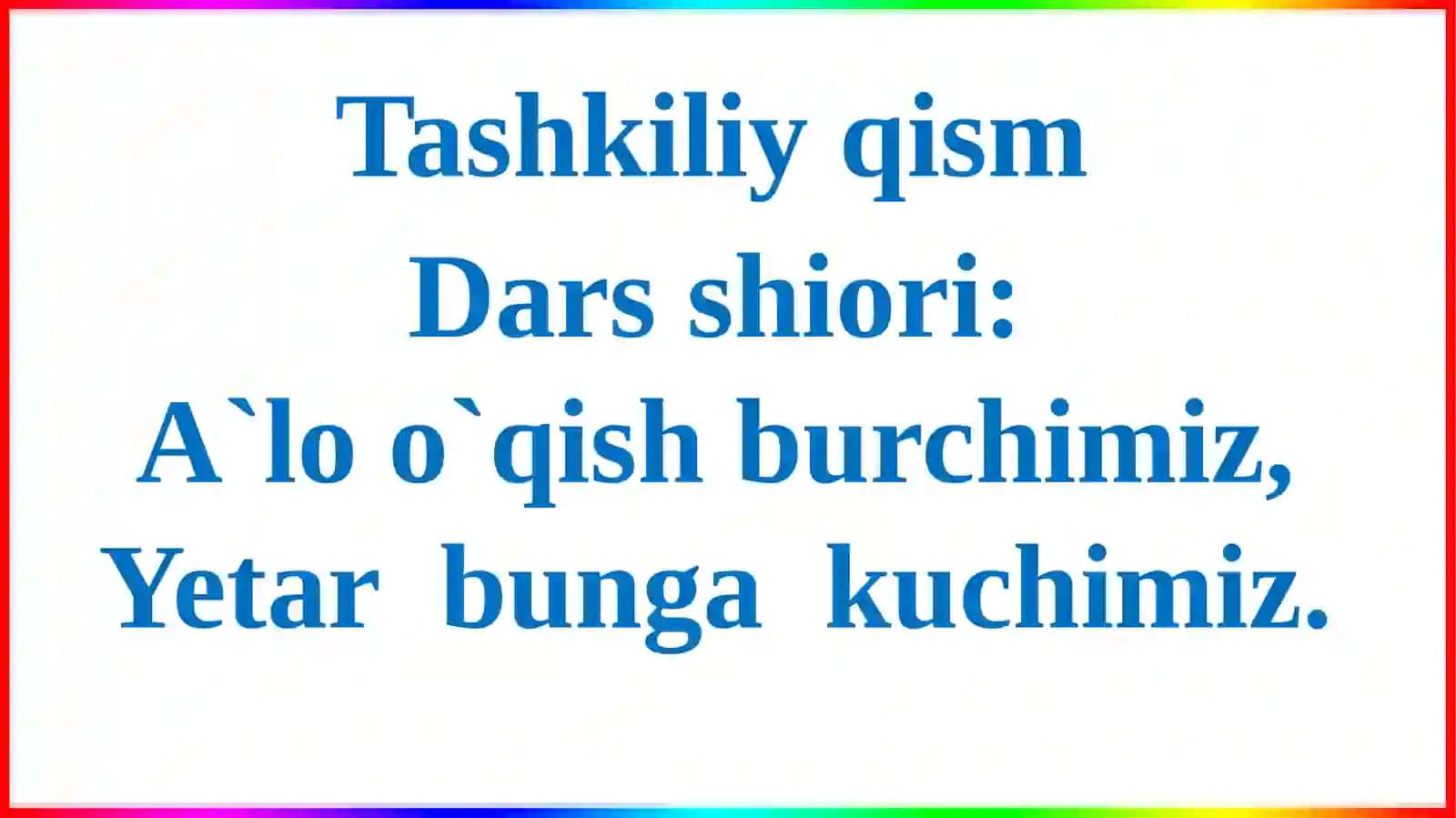 4-sinf Òqish ochiq dars ishlanma 2