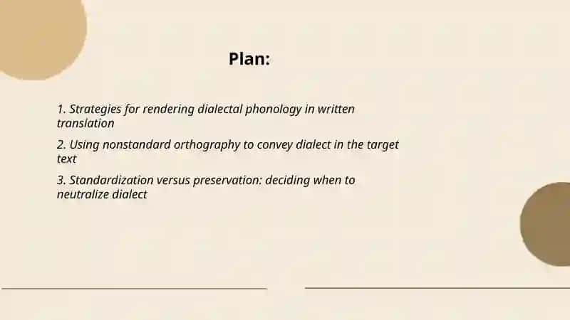 Translation technique of dialectical variation 2