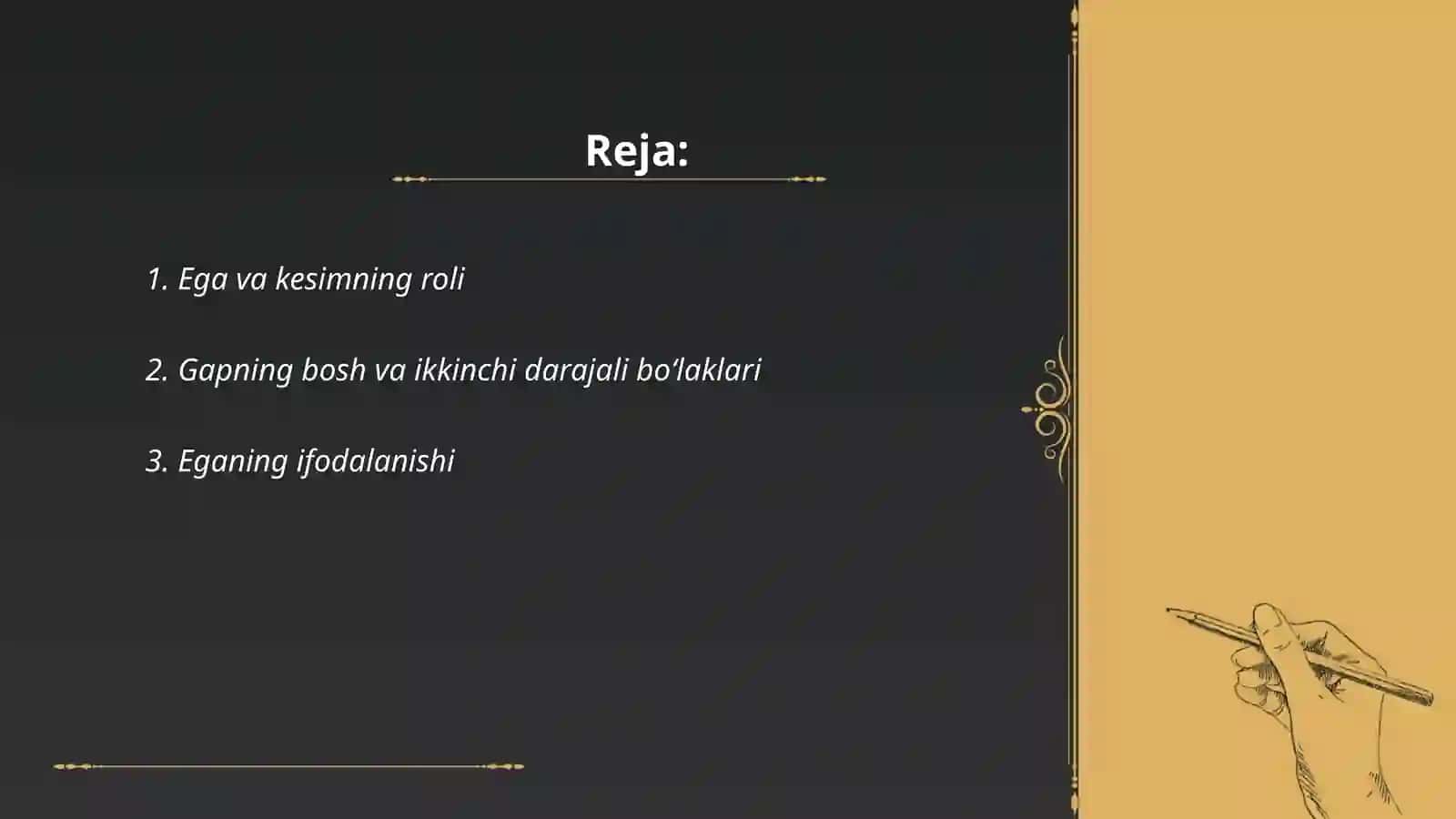 Ega va kesim 2