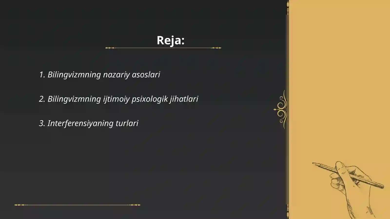 Bilingvizm va interferensiya 2