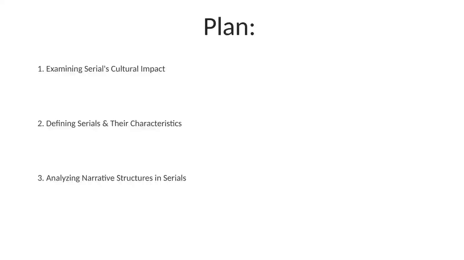 Narrative Structures in Serials 2