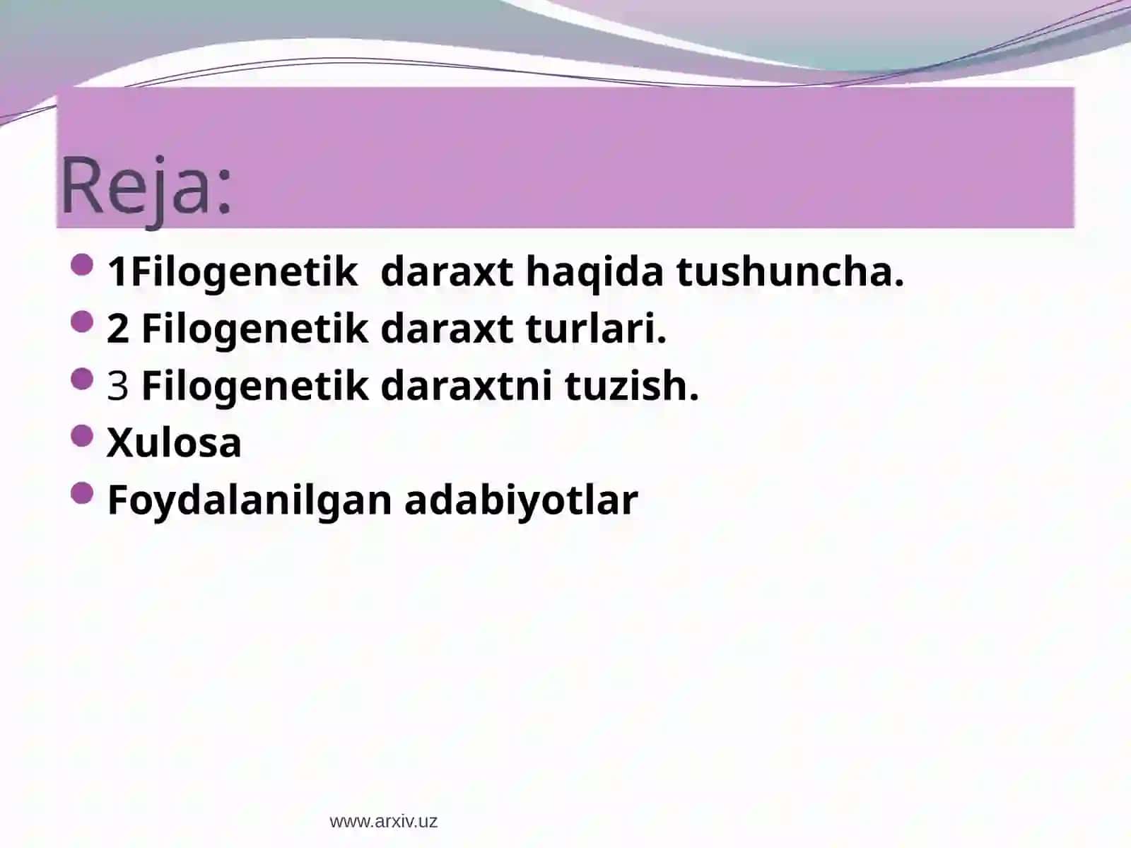 Filogenetik daraxt 2
