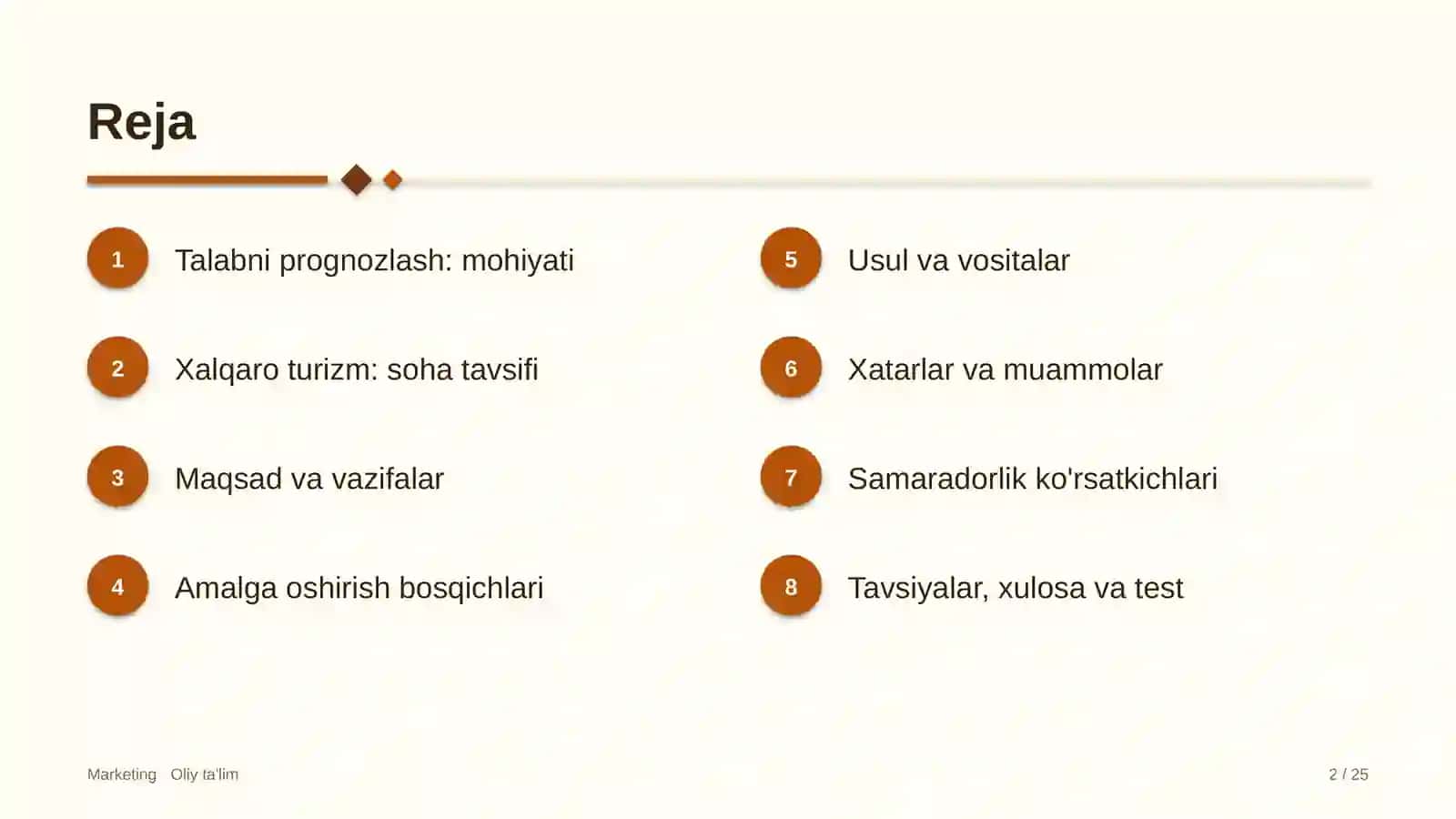 Xalqaro turizmda talabni prognozlash 2