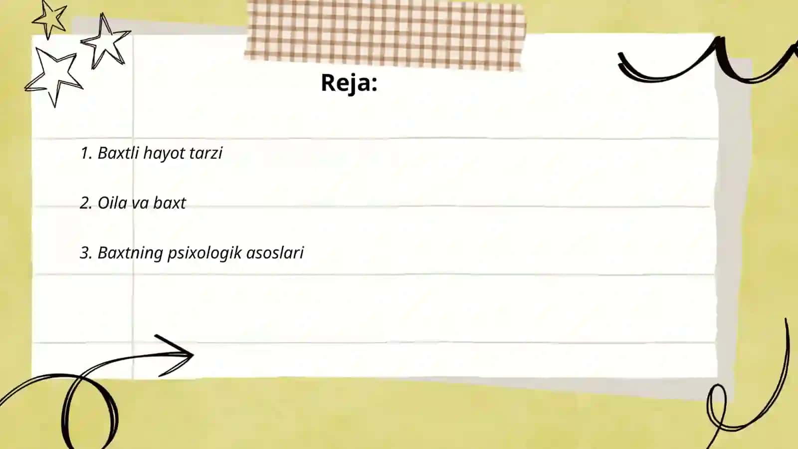 Baxtli hayot tarzi 2