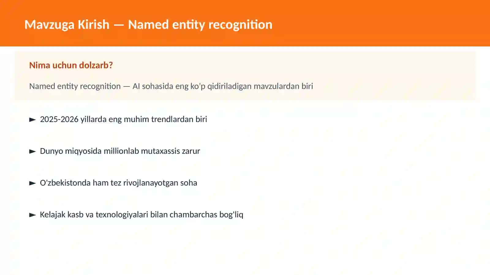 Named entity recognition 2