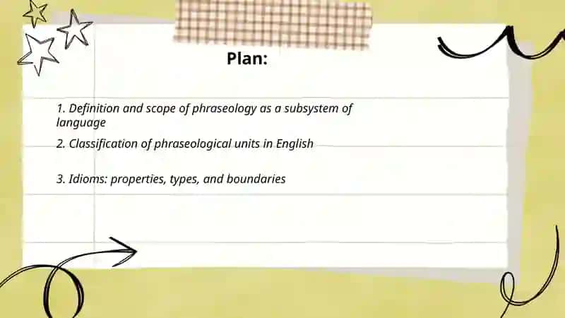 Phraseology as a subsystem of the language 2