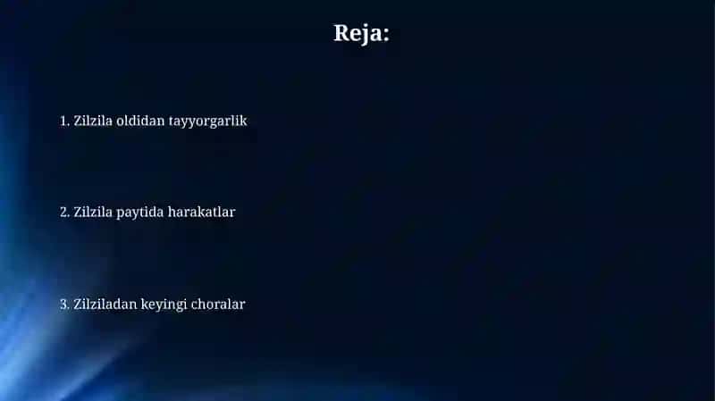 Zilzila vaqtida harakatlanish 2