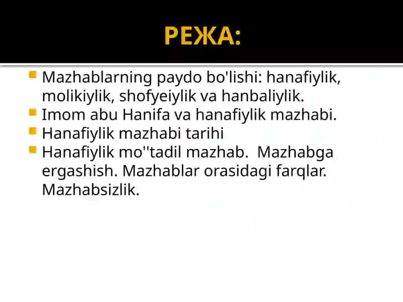 Hanafiylik mazhabi tarihi 2