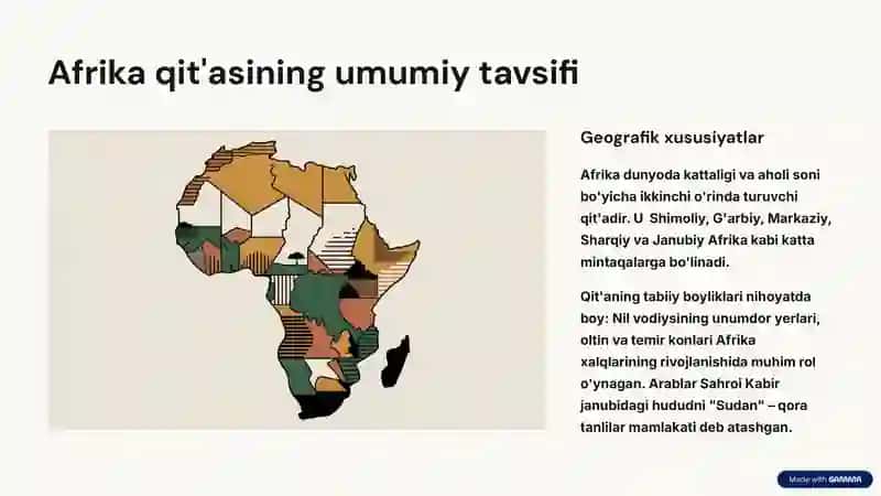 Afrika qit'asi o'rta asrlarda 2