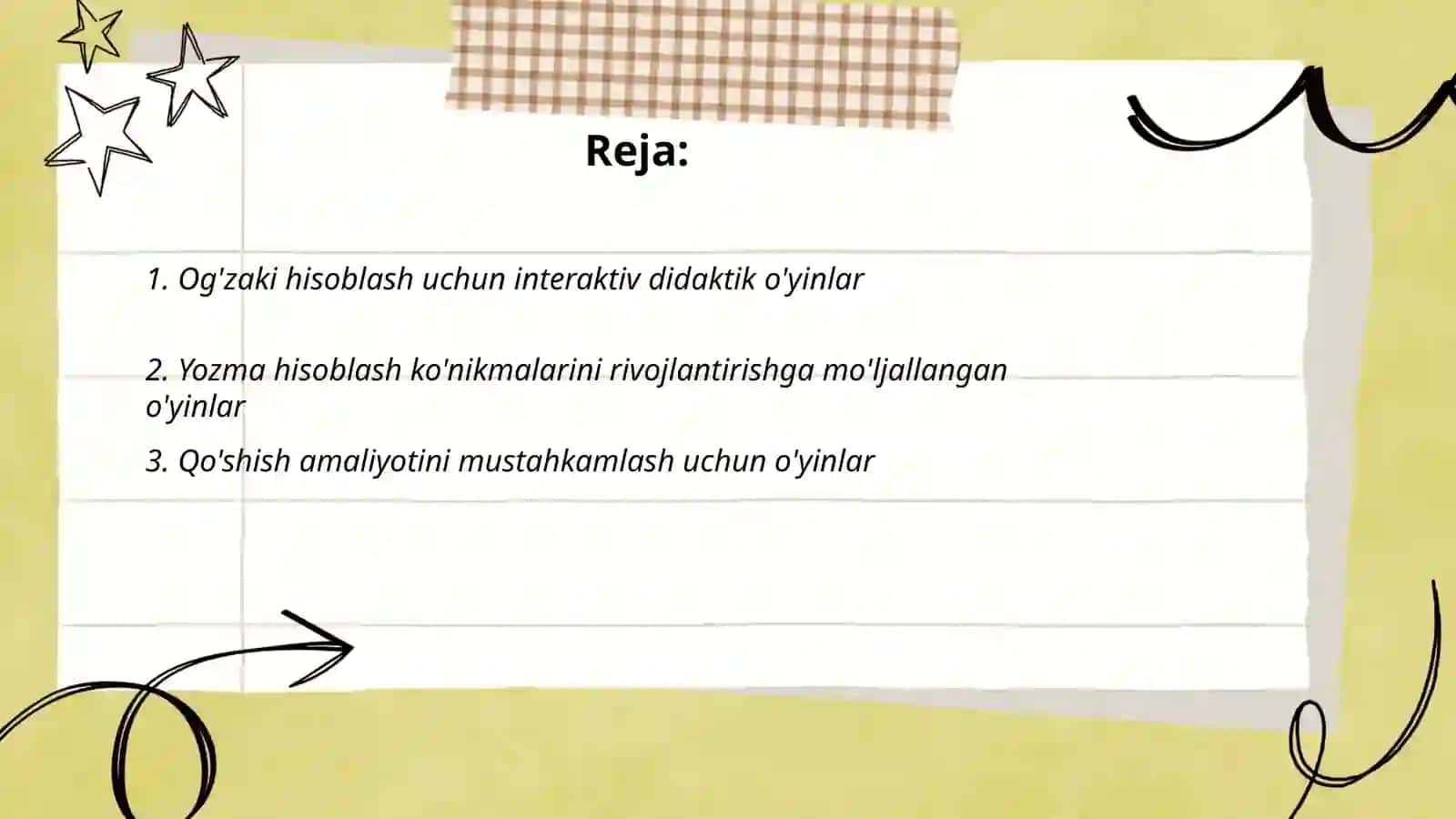 Og'zaki va yozma hisoblashga doir didaktik o'yinlar 2