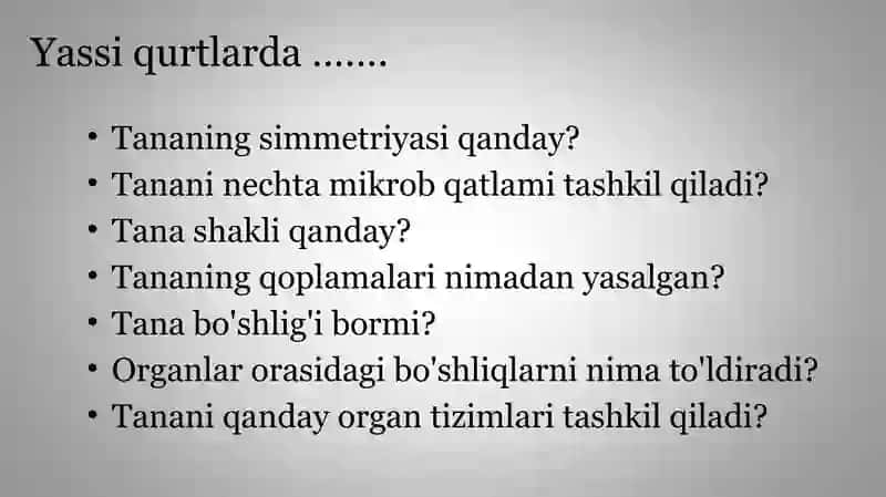 Parazitlar haqida dars 2