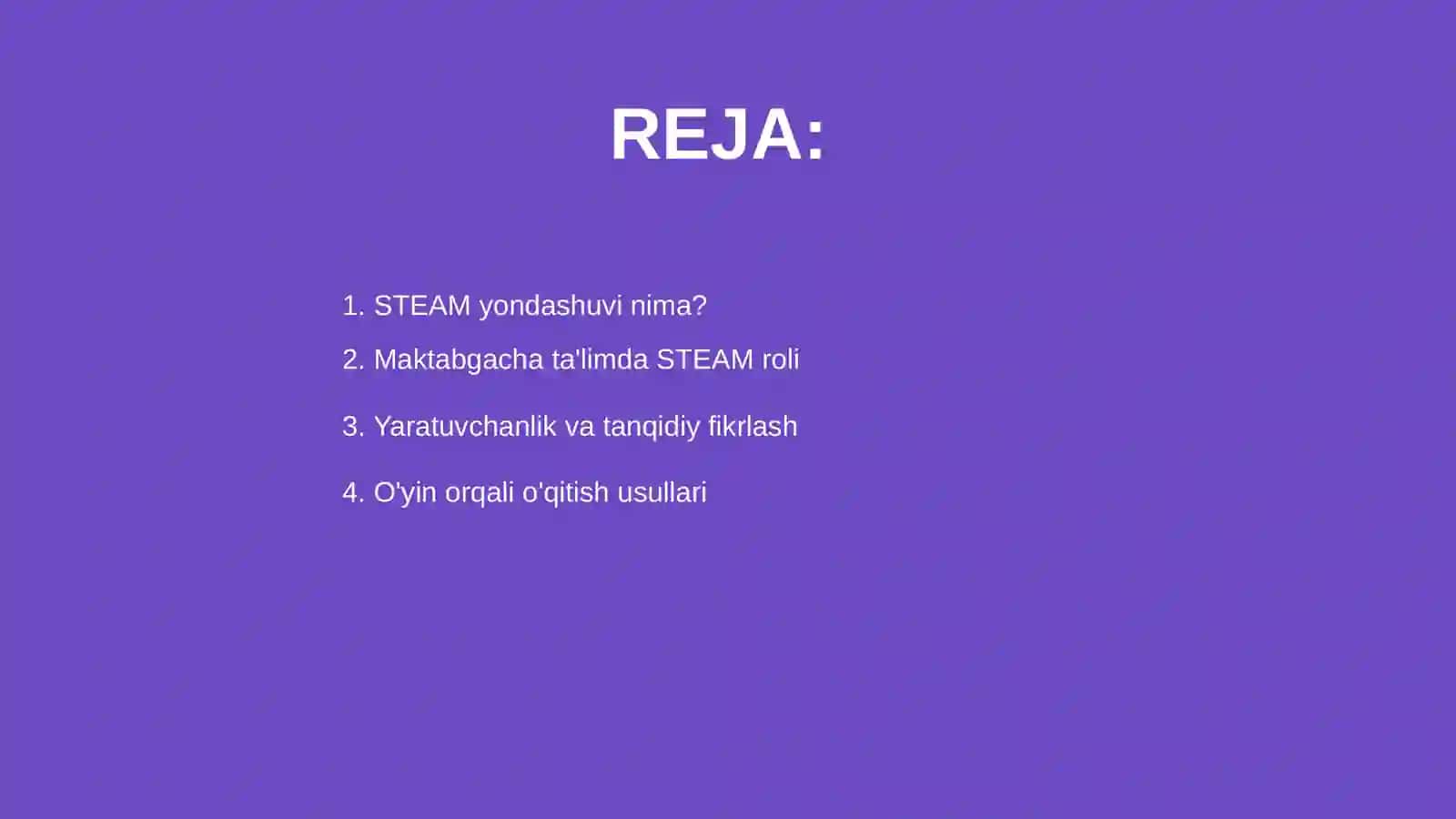STEAM yondashuvi 2