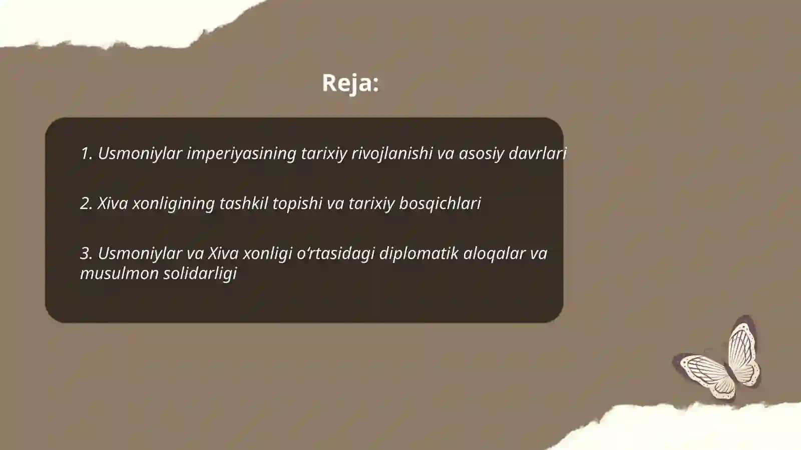 Usmoniylar imperiyasi va xiva xonligi 2
