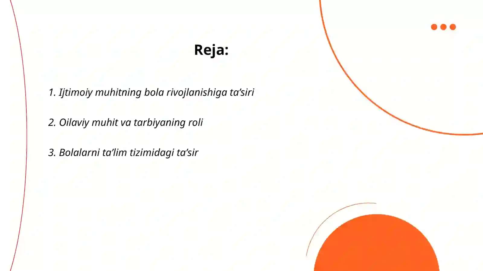 Bolaga tashqi muhitning taʼsiri 2