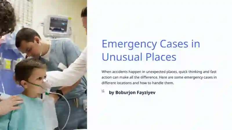 Emergency Cases in Unusual Places 2