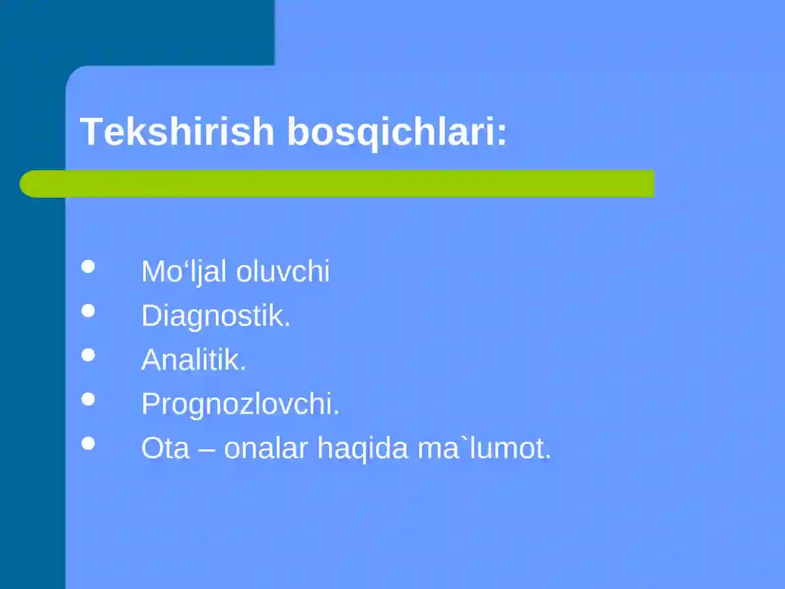 Logopedik tekshirish 2